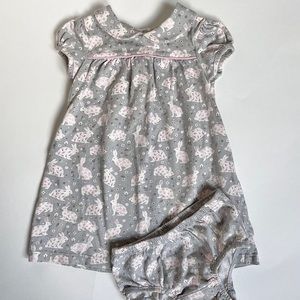 Bunny Dress & Bloomers - Baby Boden 6-12M